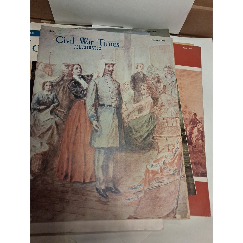 Civil War Times Illustrated Magazines, Lot of 9 Magazines Dated 1979, 1980